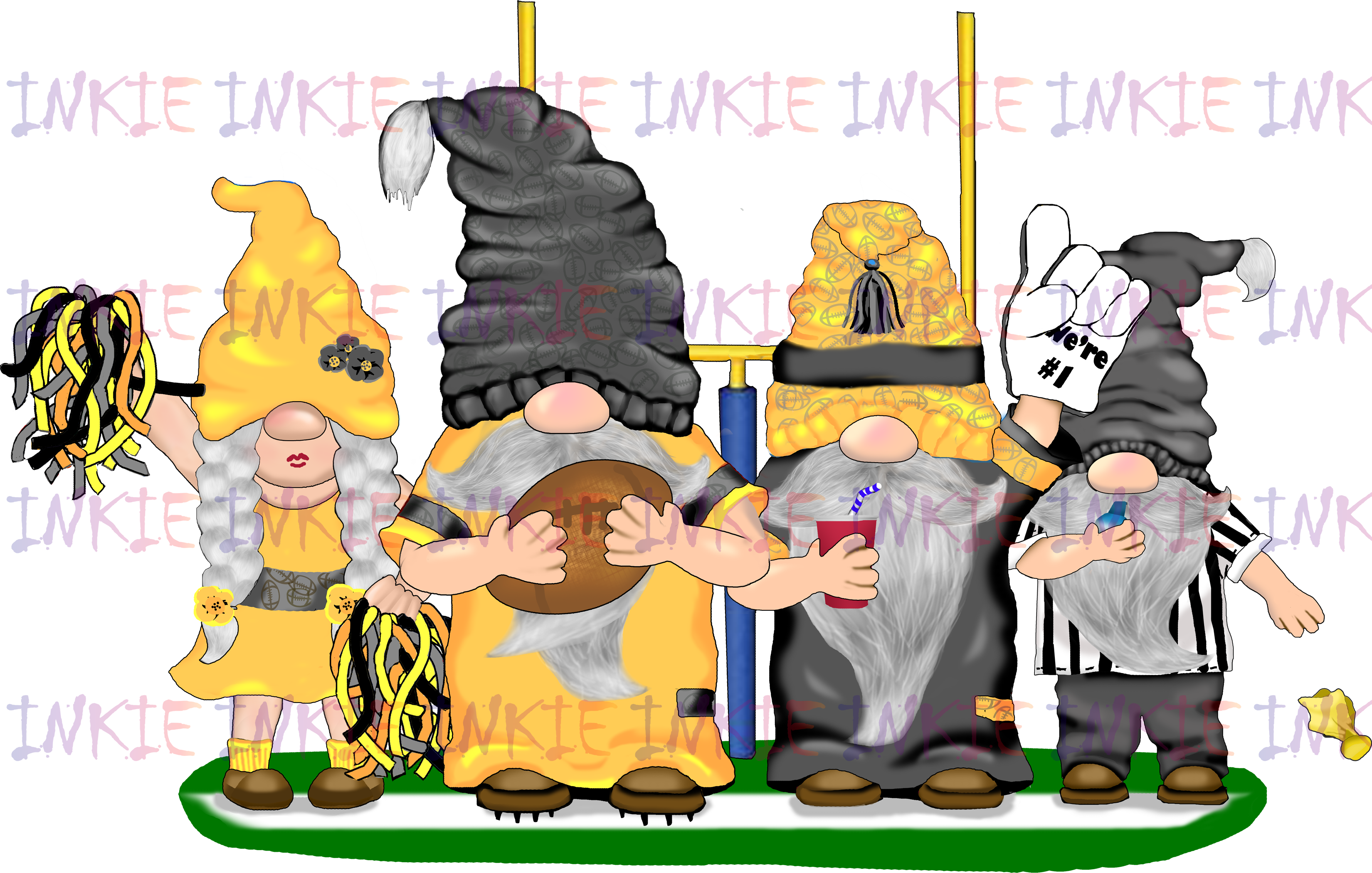 Football Gnomes with AFC Colors